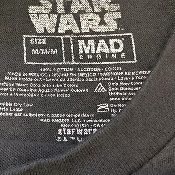 Star Wars Mad Engine Expressions Of Vader Black T-Shirt Size Medium - Picture 6 of 6